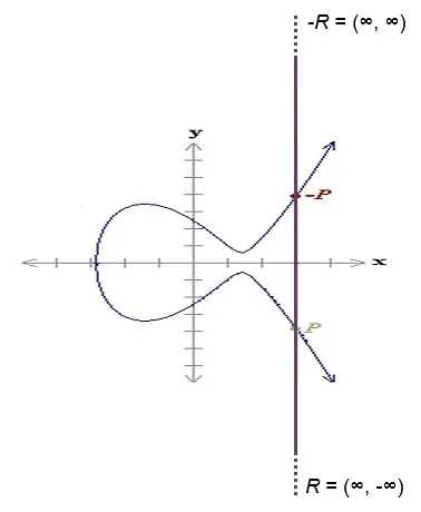 출처: https://www.herongyang.com/EC-Cryptography/Introduction-Infinity-Point-on-Elliptic-Curve.html