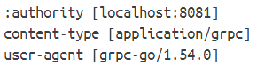 gRPC 클라이언트에서 다이렉트로 요청한 경우의 메타데이터